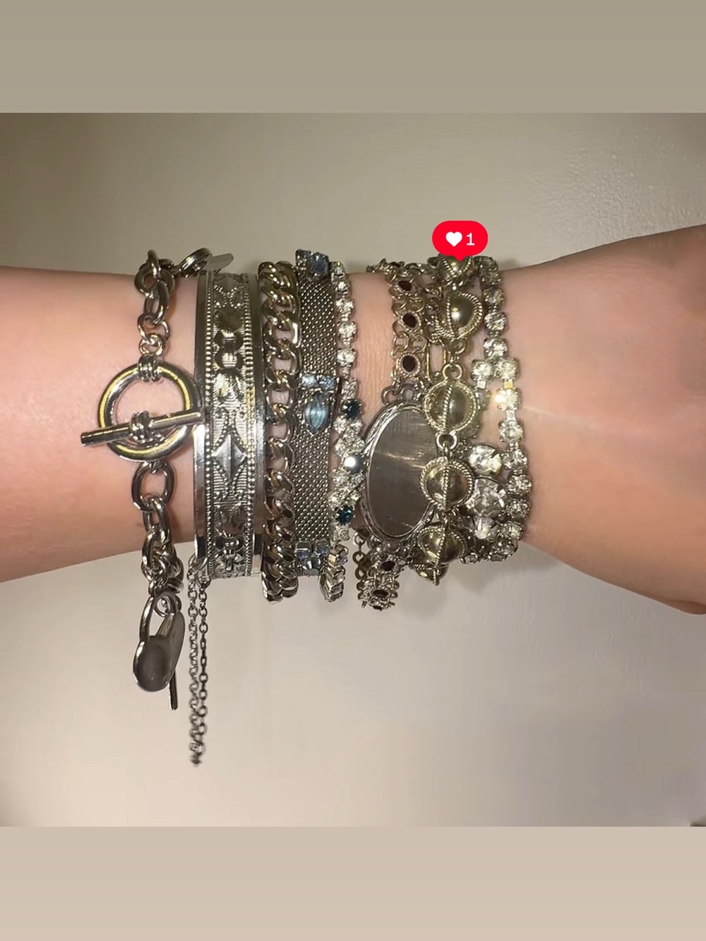 Silver Tone Ball Bracelet